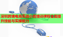 深圳跨境電商實(shí)戰(zhàn)小班培訓(xùn)課程全面提升技能與實(shí)操能力