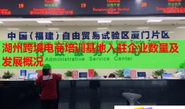 湖州跨境電商培訓基地入駐企業(yè)數(shù)量及發(fā)展概況