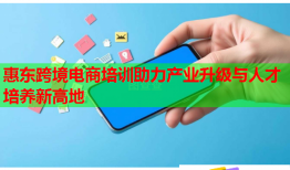 惠東跨境電商培訓(xùn)助力產(chǎn)業(yè)升級(jí)與人才培養(yǎng)新高地
